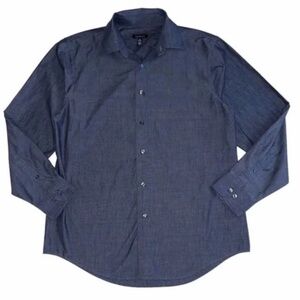Van Heusen Men's Dark Grey Button Down Shirt